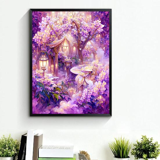 Pittura con strass Paesaggio 5D Trapano completo Strass lucido Colorato Fai da te Artigianato d'arte Lavoro manuale Decorazione della parete di casa Kit di pittura a mosaico con strass