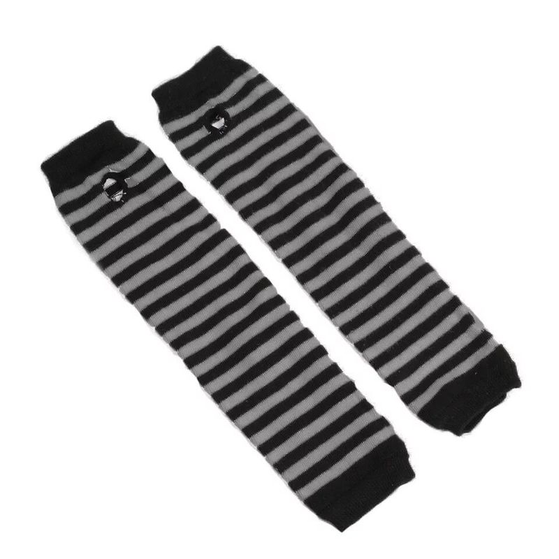 

INS Trendy Harajuku Style Summer Sun Protection Oversleeve Ninja Finger Gloves South Korea Dark Oversleeve Couple Men and Women Gray-black Stripes All yards