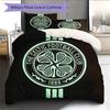 Celtic Football Club Bedding Quilt Set Quilt Cover Pillowcase Home Decoration Birthday Gift (1 * Duvet Cover + 2 * Pillowcase, Without Core)