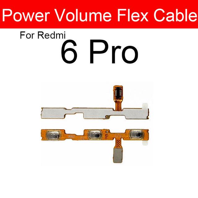 

Гибкий кабель кнопки регулировки громкости для Xiaomi Redmi 8 8A 6 6A 3 3s 3x 3 4 4A 4X 5 5A 7 7A S2 Go Pro Plus, гибкий ленточный кабель управления звуком For Redmi 6 Pro