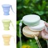 200ML Foldable Water Cup Silicone Travel Collapsible Cup Mini Retractable Cup  Picnic Hiking