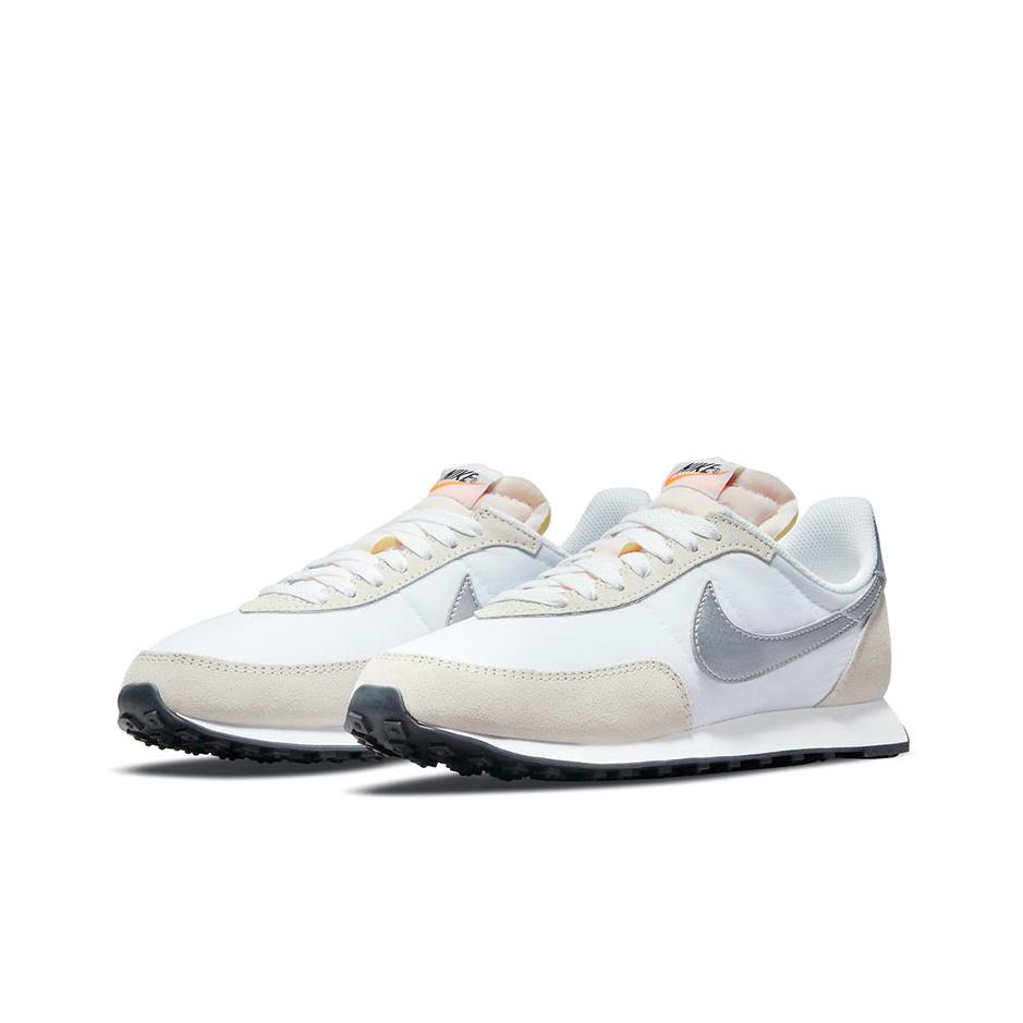Nike Scarpe da ginnastica Waffle Trainer 2 Bianco Metallo Argento Donna Summit-Bianco Arancione Totale DA8291-101