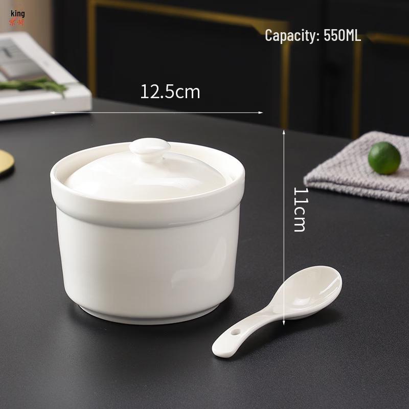 Jingzhou Ceramic Double-Boiler Stew Pots and Bowls