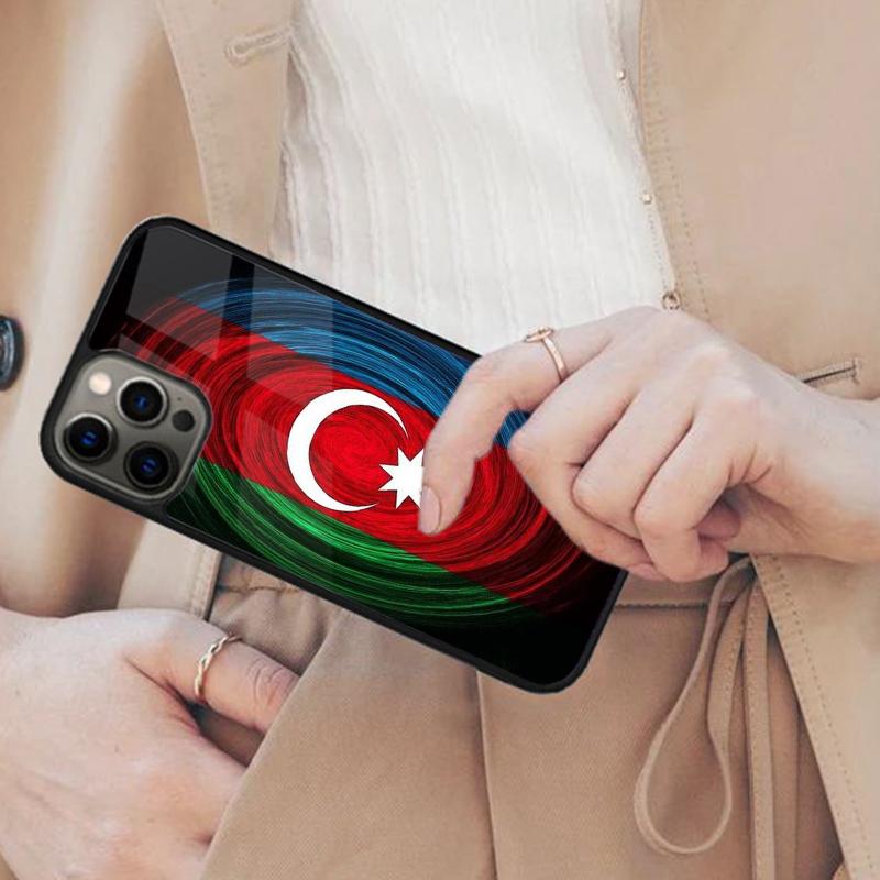 Aserbaidschan Flagge Wappen Magnetische Handyhülle Für iPhone 17 Air 16 14 13 12 Pro Max 15 Plus Kabellose MagSafe Hülle