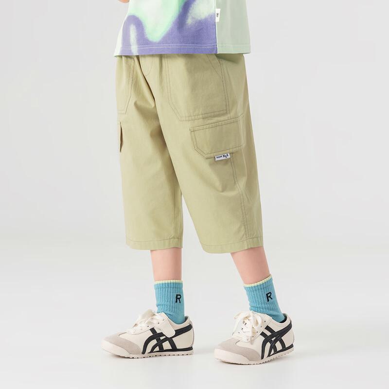 Boys' Cotton Breathable Cargo Capri Shorts