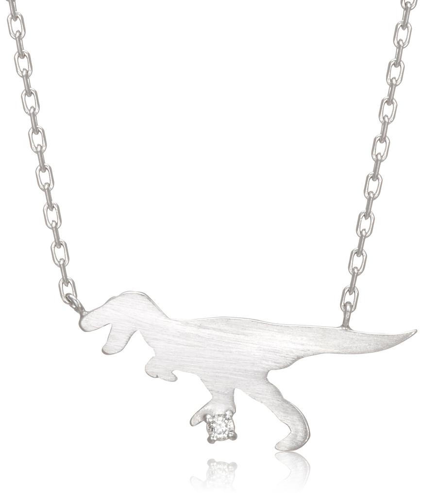 BLOOM Silver Rhodium Plated Diamond Tyrannosaurus Necklace [BLOOM] [WEB Limited] 0773-0120-0019-0000