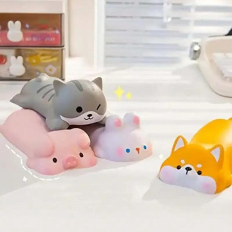 Cute Animal Design Wrist Rest & Mouse Pad, Slow Rising Ergonomic Arm Rest for Home Office Desk, Anime Gift for Girl
