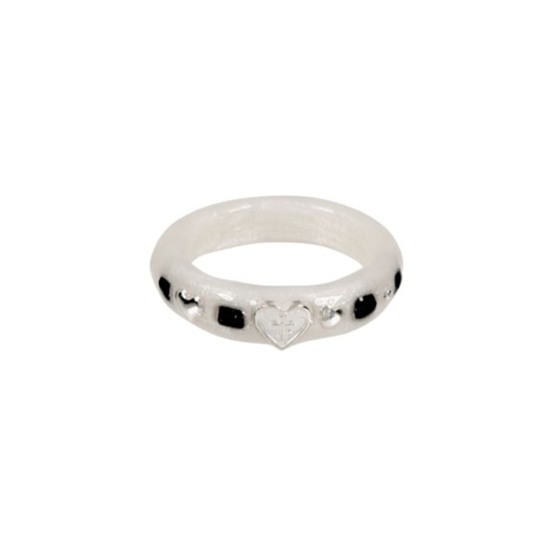 Nff Heart Term Ring-white