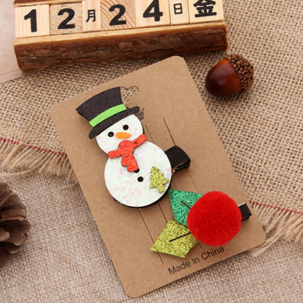 Christmas Hairpin Christmas Barrettes Christmas Hair Clip Santa Headpiece New Year Party Christmas Hair Accessories