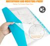 Plastic Envelope with Adhesive Snaps & 11 Holes File Folder Expansion Bag for 2/3/4 Ring File Bag 14Random Colors For School