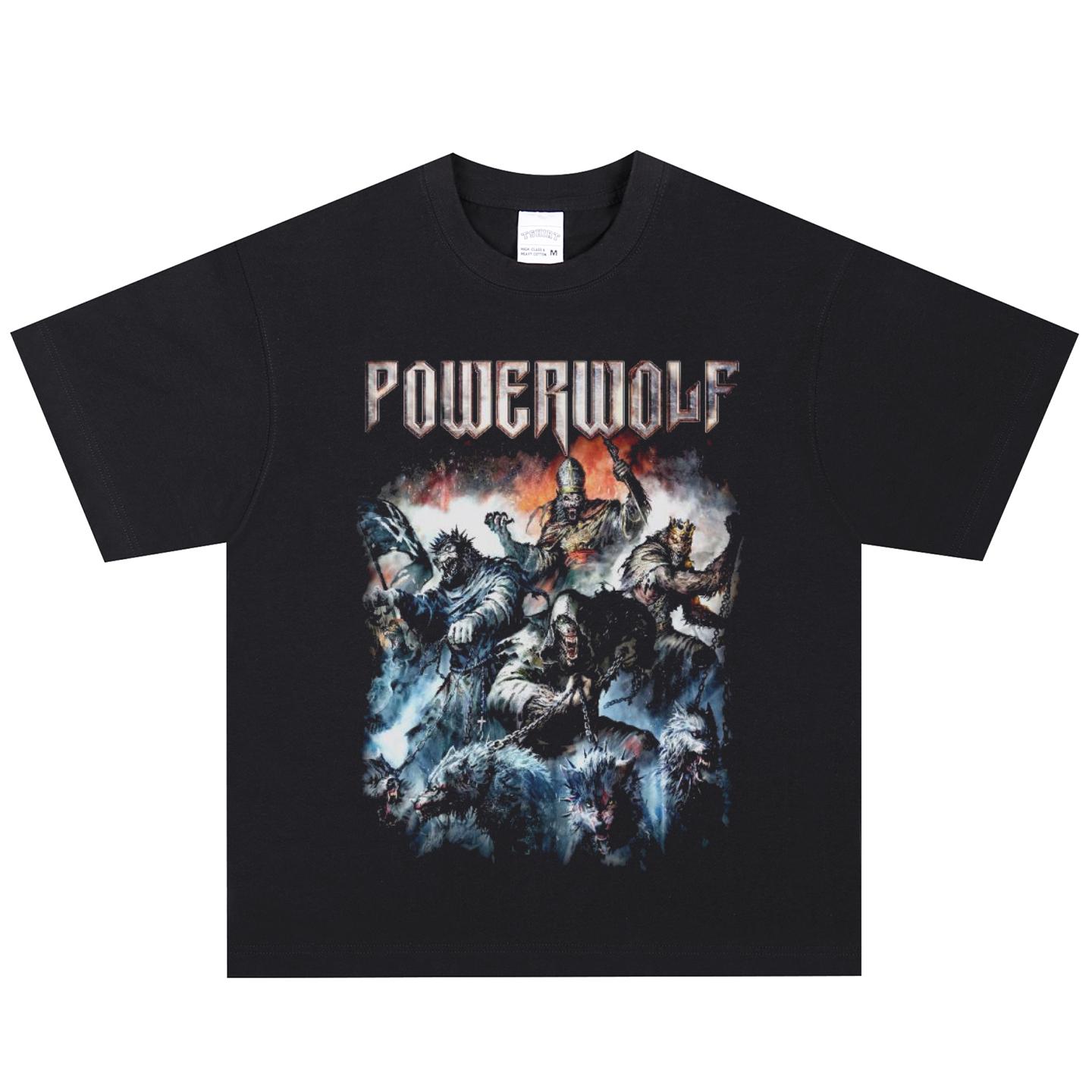 Футболка Powerwolf, Мягкая ткань, Повседневная одежда XXL