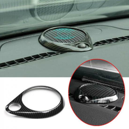 For Dodge Durango 2011- ABS Carbon Fiber Dashboard Speaker Cover Trim