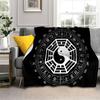 Chinese 3D Tai Chi Bagua Yin Yang Deken, Zachte Worpdeken voor Thuis Slaapkamer Bed Bank Picknick Reizen Kantoor Dekbed Kinderen