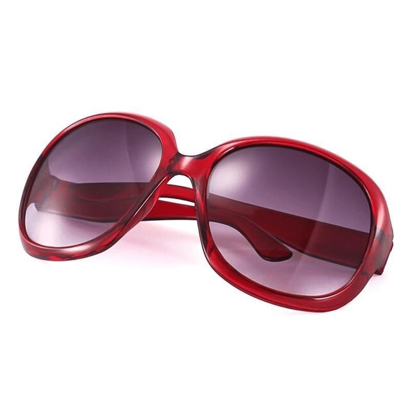 Classic Retro Fashion Oval Women Sunglasses Vintage Large Big Sunglasses For Ladies