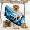 Dynamic Soccer Action Beach Towel Super Soft Microfiber Quickdry Fabric Comfortable Lightweight Suitable for Swimming, Gym, Camping, Yoga Vacation