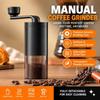 Ceramic Burr Manual Coffee Grinder Hand Crank Portable Adjustable Grinder  Feeding Tube