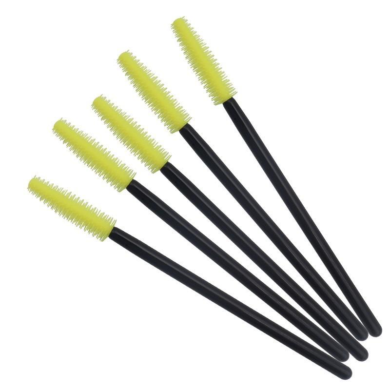 Eastmermaid Disposable Mascara Wands Eyelash Brushes Eyebrow Brush for Lashes Extension Private Label жёлтый