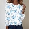 Long Sleeve Shirts For Women Cute Print Graphic Tees Blouses Casual Plus Size Basic Tops Pullover