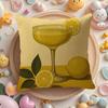 Drink Wine L-Limoncello Lemon Drop Pillow Case Sofa Living Room Bedroom Headboard Backrest Cushion Square Cushion