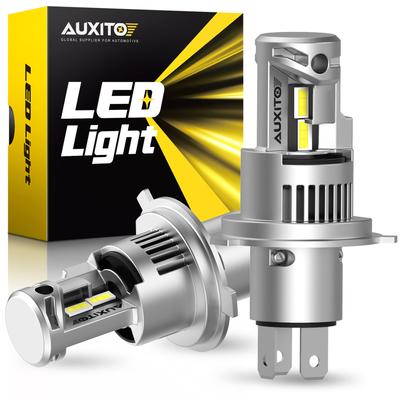 AUXITO H4 Hi/Lo LED Headlights for Cars, Meets New Vehicle Inspection Standards, Features High-Brightness LED Chips, 5x Brighter, Matches OEM Halogen