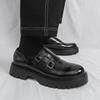 Fashion Casual thick soled men's leather shoes British style Party Business Outdoor Fashion Street loafer Derby Slip on New Hot selling
