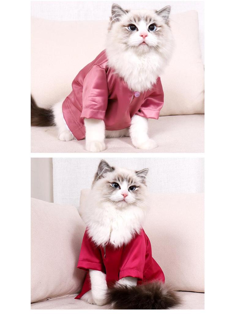 Summer Breathable Japanese-Style Anti-Shed Silk Cat Clothes