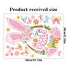 2026 Easter Window Stickers Double-Sided Static Spring Bunny Decal Rabbit Basket Spring Festival Electrostatic Stickers
