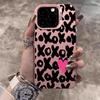 XOXO Leopard Print Case For iPhone 17 16 11 Pro Max Cases iPhone 11 12 13 ProMax 14 15 16E 7 8 Plus 17Air XS XR Shockproof Cover