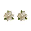Trendy Korean Girlish Spring Flower Earrings: Versatile, Niche Design for Women