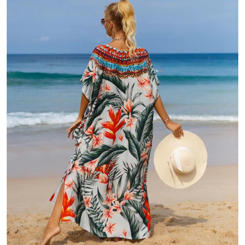 Damskie narzutki plażowe Czeska sukienka plażowa Sukienki w dużych rozmiarach