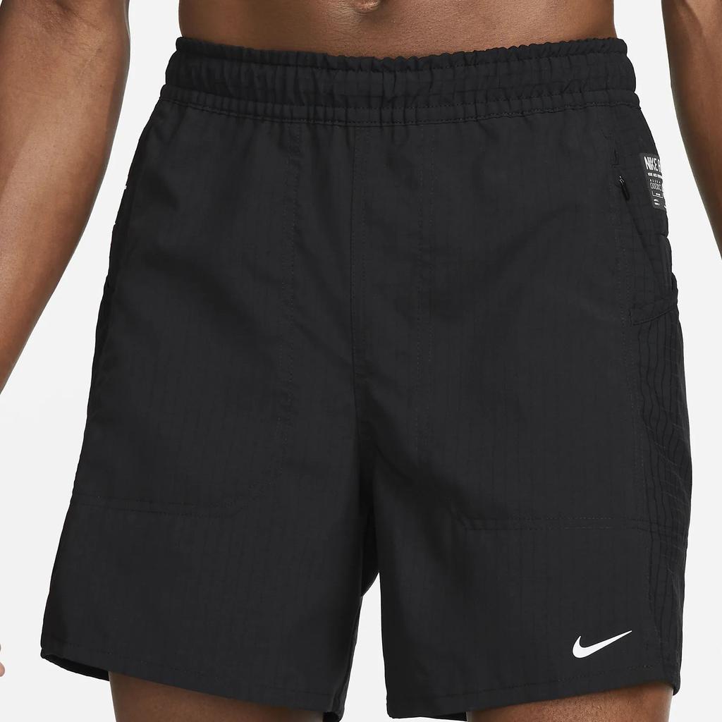 Nike Versatile Elastic Waistband Fitted Casual Shorts Men Bottoms Black DQ4816-010