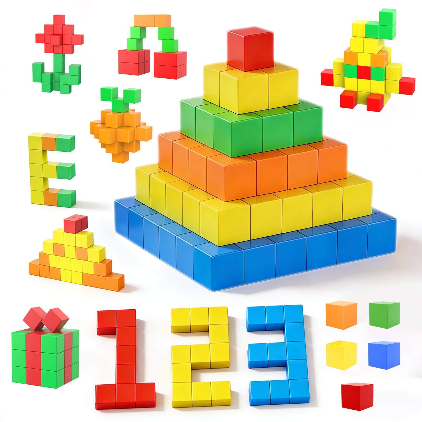 

AOMACO Magnetic Magnetic Magnetic 3D Brain Spatial Thinking Educational Building Magnetic Elementary Birthday Girls Cubes, Blocks, Toys, Puzzles,
