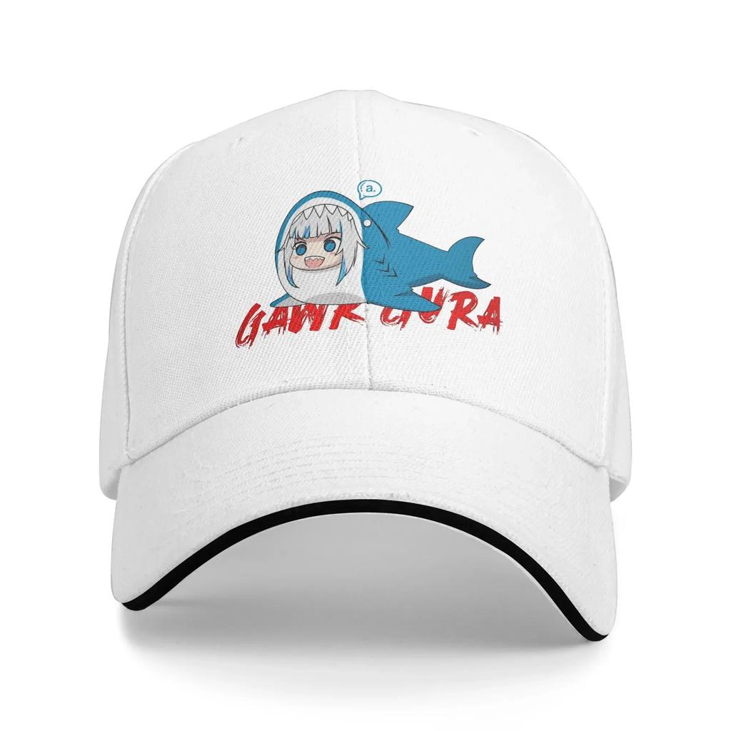 Gawr Gura Casual Baseball Cap Meme  Outdoor Sports Trucker Hat Spring Sun Visor Unisex Unisex Street Style Baseball Caps