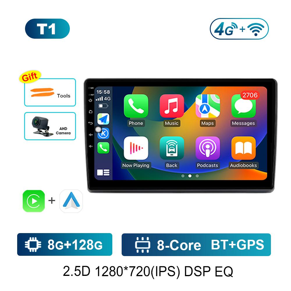 Android Intelligent System Navigation GPS for Fiat Ducato 2007 - 2015 Car Radio Multimedia player 2.5D Screen WiFi+4G Head Unit