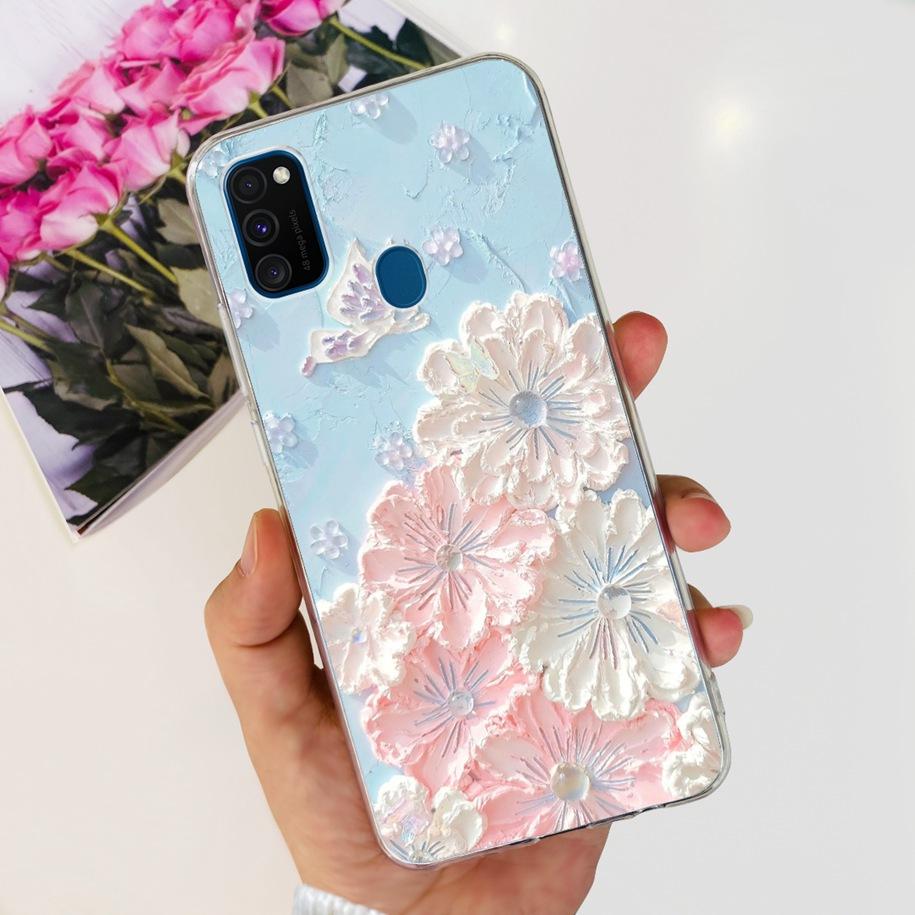 For Samsung M21 Case SM-M215F Silicone Soft Phone Cover For Samsung Galaxy M21 2020 Fundas Cartoon Coque For Samsung M 21 Bumper