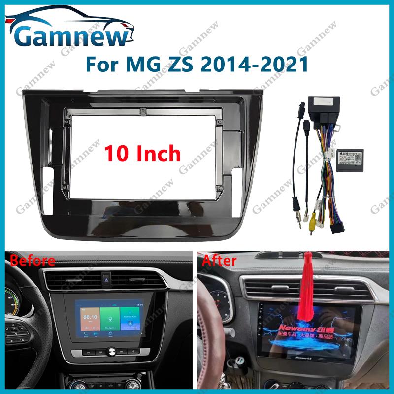 10 Inch Car Frame Fascia Canbus Box Adapter Android Radio Dash Fitting Panel Kit For MG ZS 2014-2021