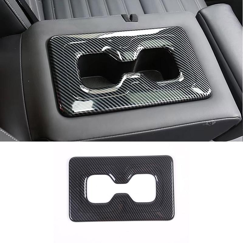 Für Mitsubishi Outlander 2022 2025 2024 ABS Carbon Fiber Center Console Dekoration Innere Türgriff Schüssel Abdeckung Trim Zubehör