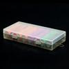 1Pc 12x AAA Battery Storage Box Hard Case Holder 8x 18650 Rechargeable Battery Power Bank Plastic Case Transparent Organizer