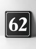 Metal House Number Sign, Black White Contrast, Outdoor Wall Decor for Home Street