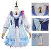 Kamisato Ayaka  Skin Cosplay Costume Dress Springbloom Missive Ayaka Cosplay Wig Full Set With Hat Lolita Dress