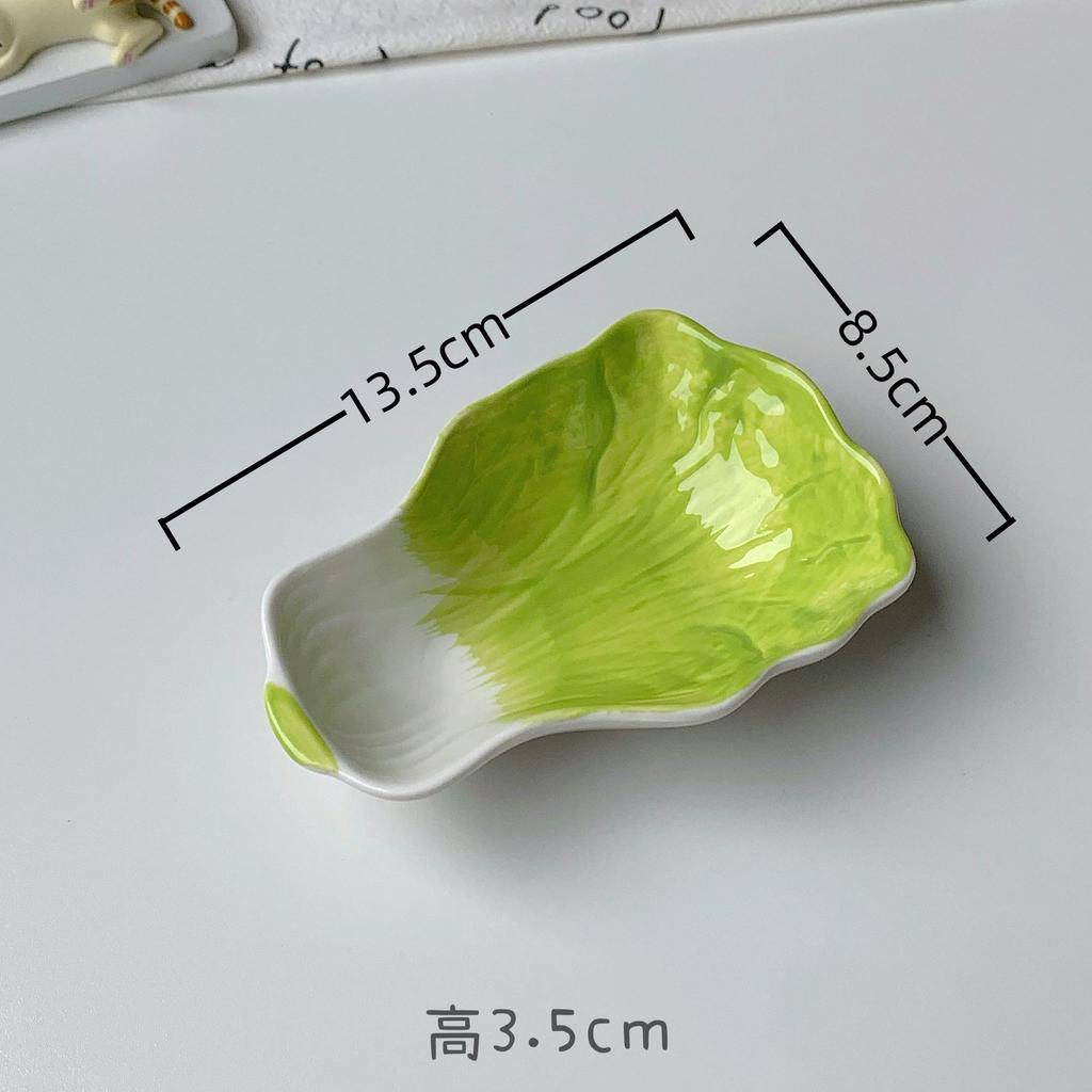 Cute Fruit Plate Household Underglaze Small Condiment Dish Ceramic Soy Sauce Vinegar Hot Pot Barbecue Dipping Snack Plate