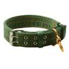 Green Dog Double-Breasted Necklace Adjustable Strong Dog Collar Metal Buckle Safety Thickening for Medium Large Dogs