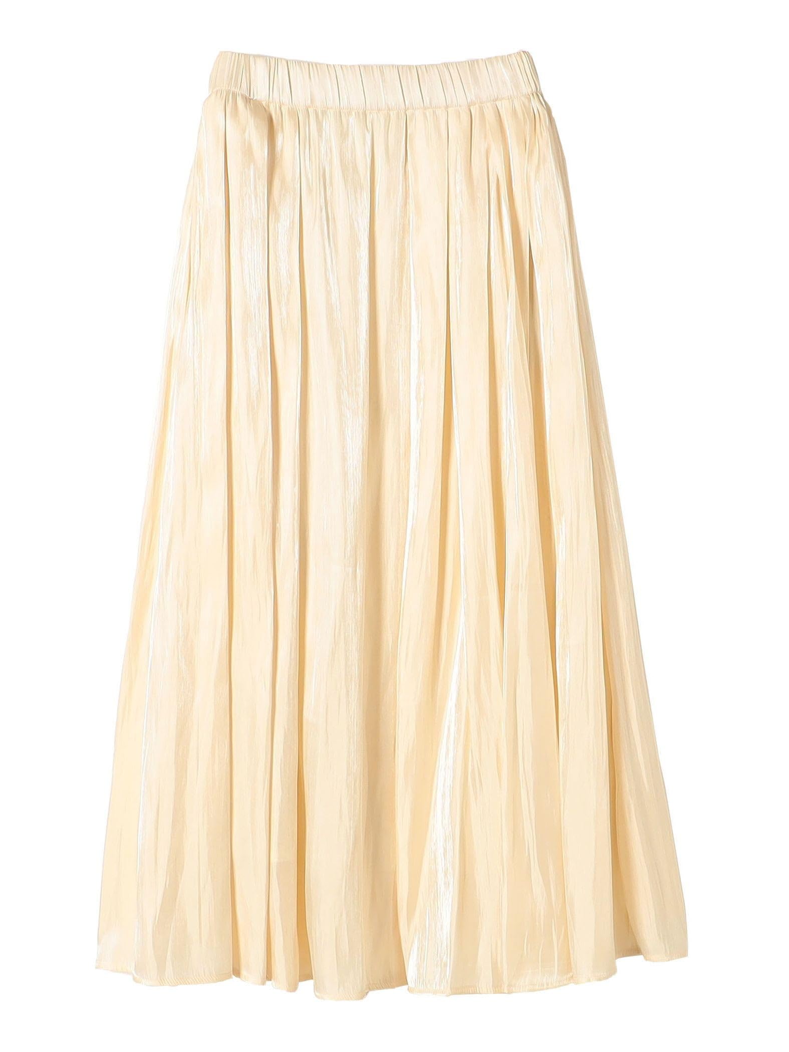 

SHIPS Colors Machine Washable Shiny Gathered Skirt, Women s, 223230021, Off-White, One Size