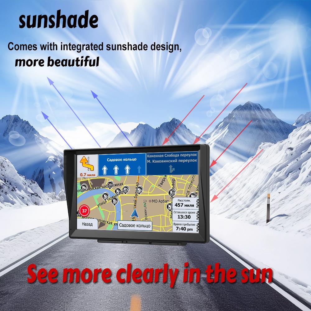 9 Inch Gps Navigation for Car Truck  Large  Screen  Accessories Tools HD Capacitive  Navigator 2024 Free Update Europe Map 8GB