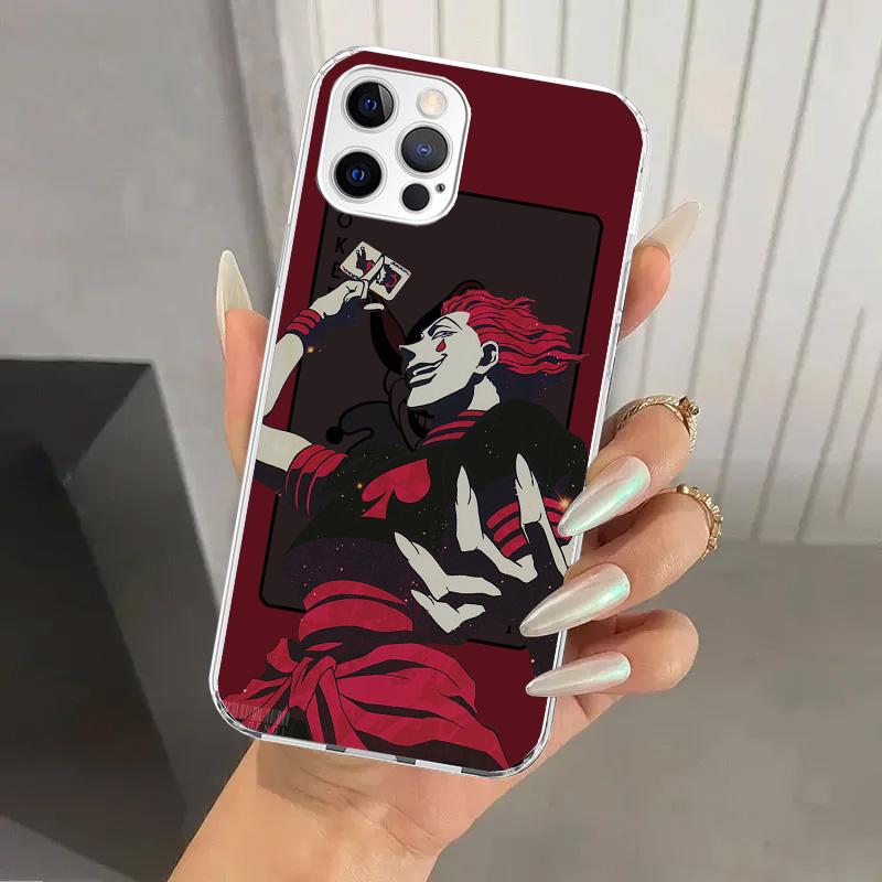 Hunter HXH Hisoka Phone Case for Iphone 16 15 14 13 12 Mini 11 Pro Max 16E X XS XR 7 Plus 8 SE 2020 Soft Funda Print Shell