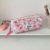 Stoff Koreanischer Stil Federmäppchen Capybara Hund Blumenmuster Federtasche Schüler