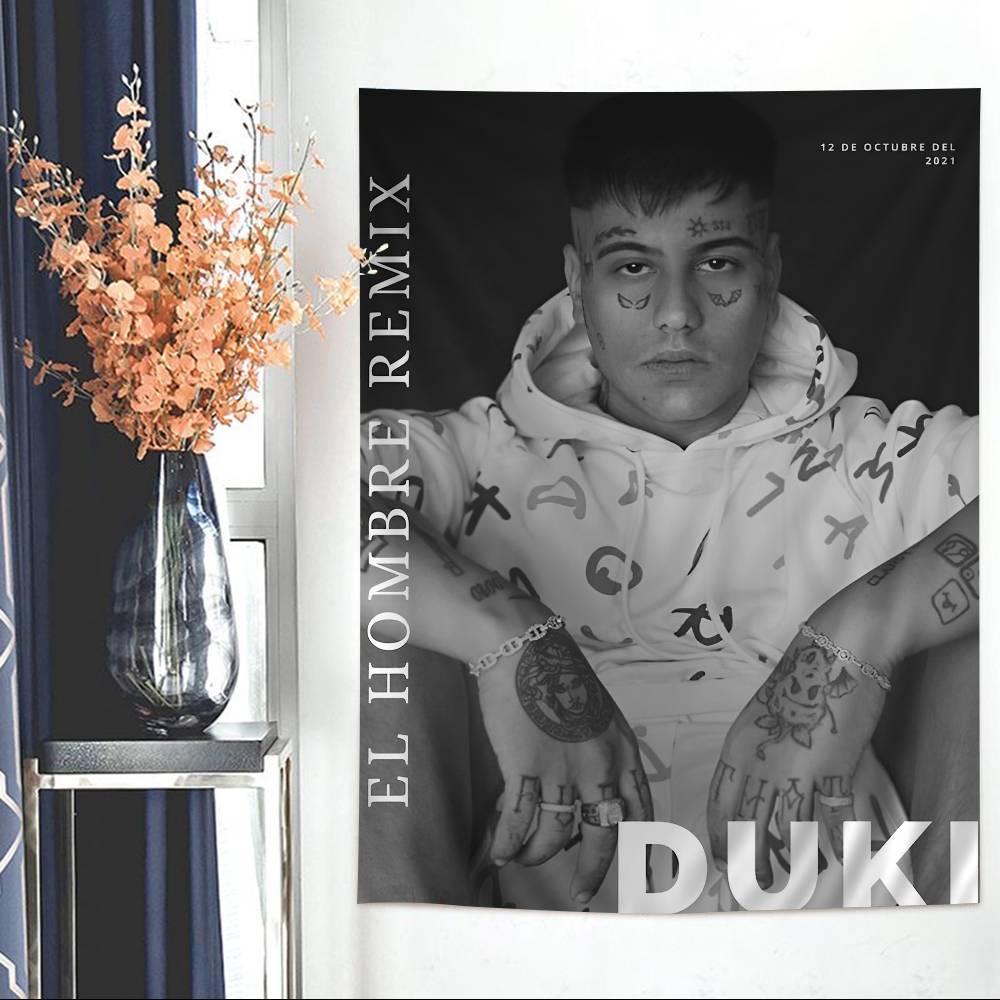 Fashion Rapper DDUKIS Cartoon Tapestry Art Science Fiction Room Home Decor Wall Hanging Sheets