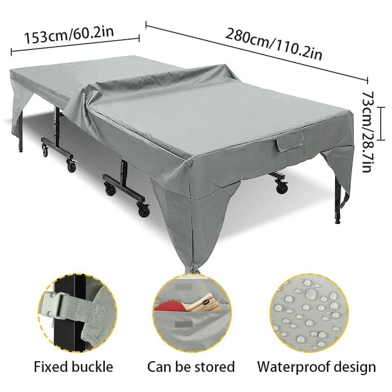 280x153x73cm Outdoor Indoor Ping Pong Table Cover Waterproof Tennis Cover Storage Protect Dustproof Protector Furniture Case