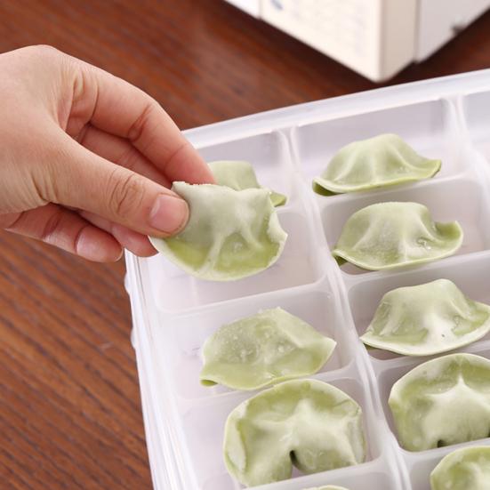 Dumpling Frozen Box Case Refrigerator Storage Organizer Food Crisper Container