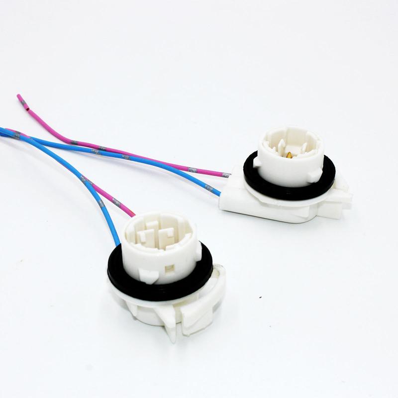 2pcs ABS Wire Harness Pigtail Light Socket Repair Kit Turn Signal 19258649 For Chevrolet Light Socket 3157 4157 4114 Bulbs